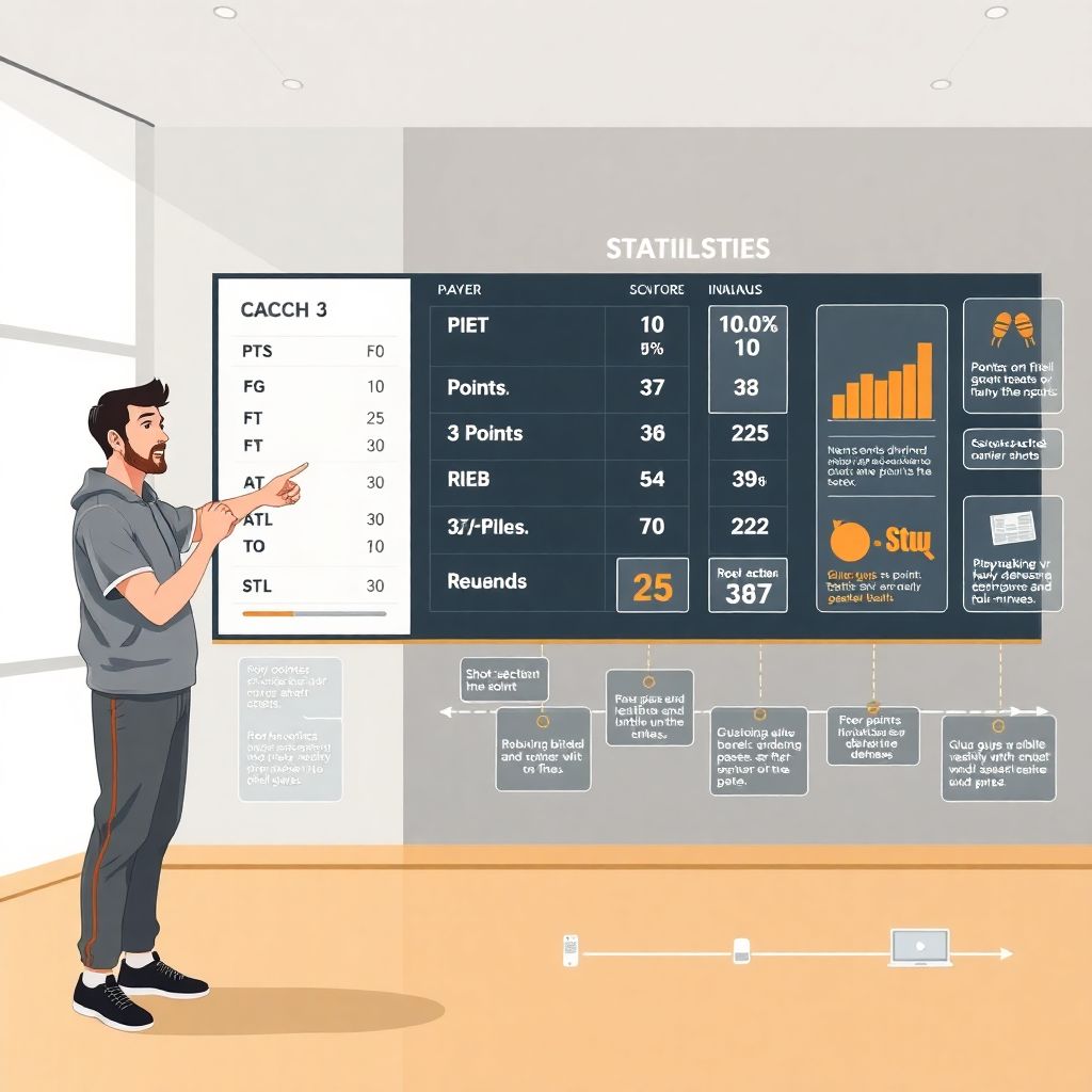 Цифры в сводке баскетбольного матча: что они означают для фанатов