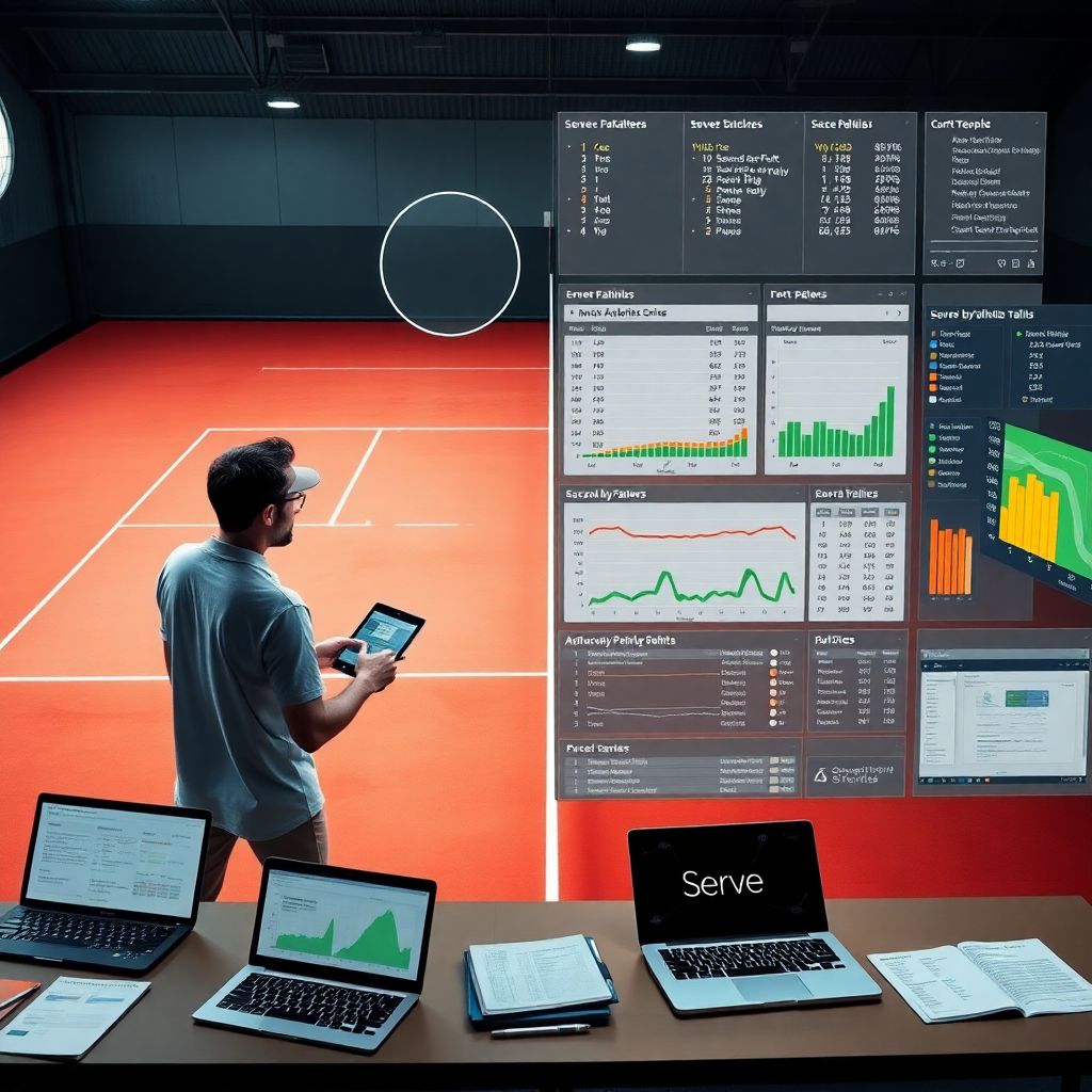 Статистический анализ успеха сервиса в теннисе по данным протоколов матчей