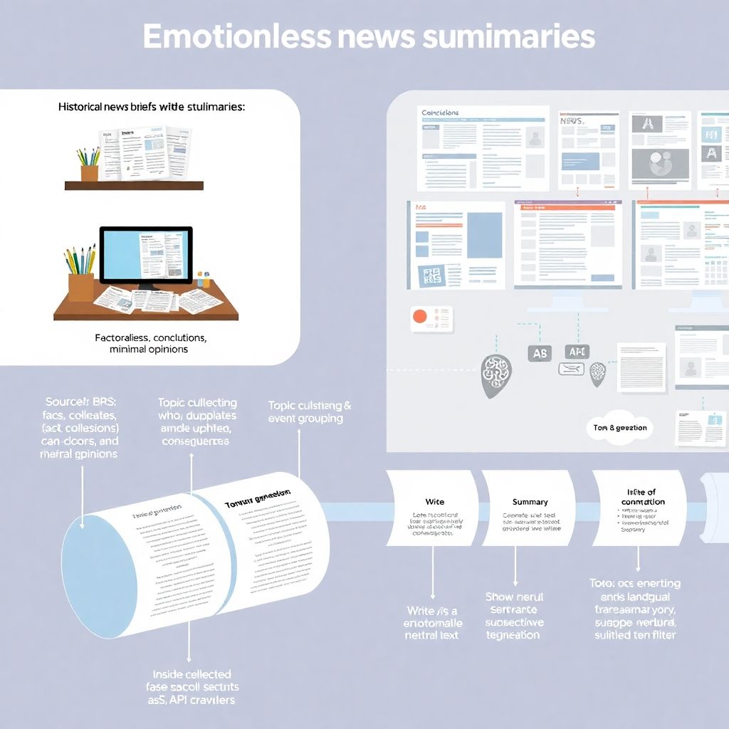 Как формируется сводка для раздела news без эмоций и субъективности