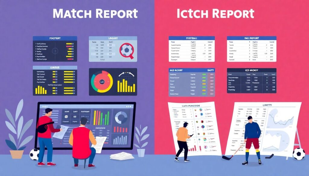 Как сравнить лиговые протоколы в футболе и хоккее - иллюстрация