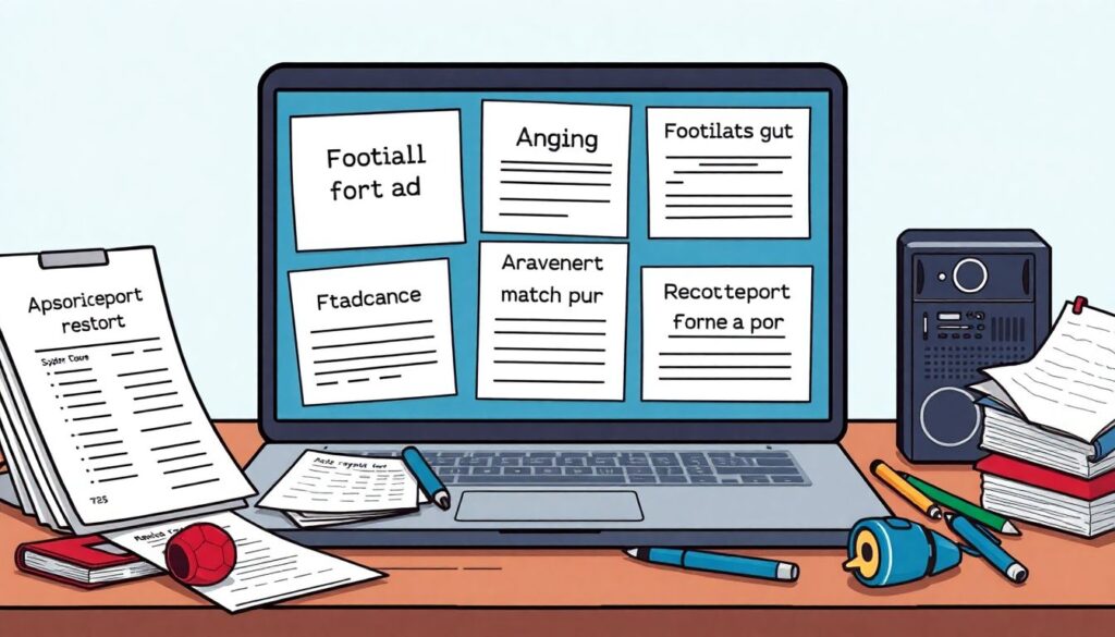 Роль судейских протоколов в освещении матча - иллюстрация