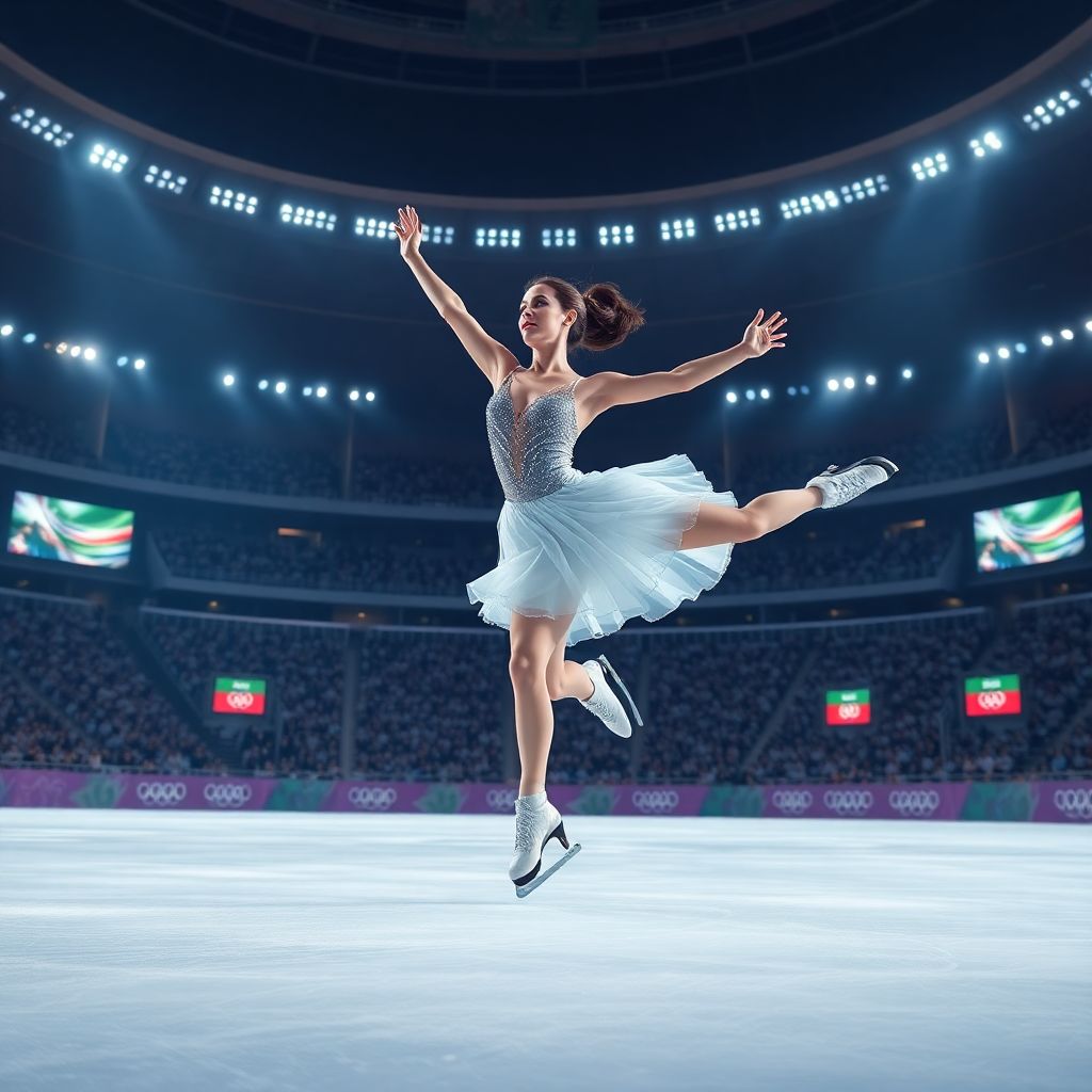 Прыжковый набор короткой программы Аделии Петросян на Олимпиаде‑2026