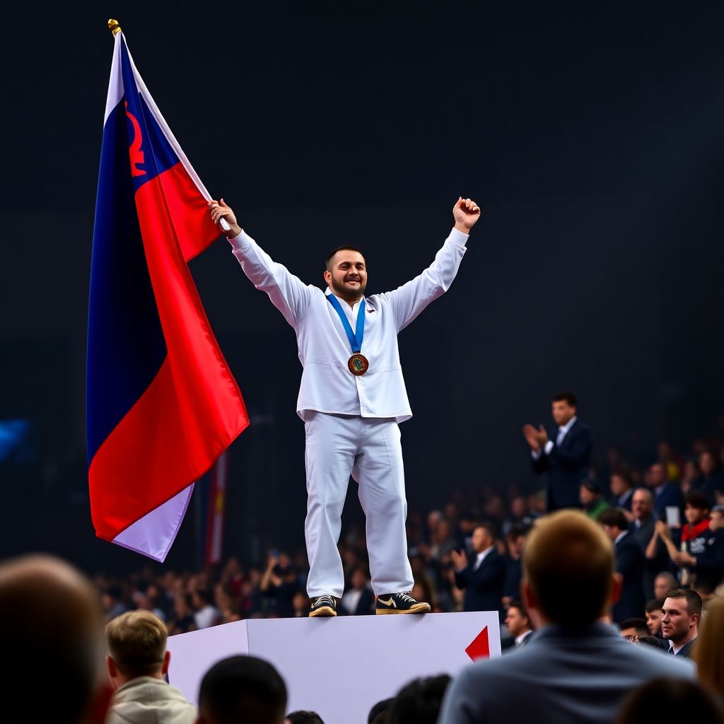 Мурад Чопанов вернул золото чемпионата Европы и гимн России в дзюдо Тбилиси